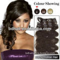 100% human hair clip in hair extension 22" all colors in stock